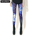 New 2017 Blue Galaxy Print Leggings Gothic Creative Fitness Women Fashion Shape Popular Sexy Popular Digital