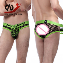 WJ Sexy Men Gay Underwear Brands Calzoncillos Slip Gay Transparent Mens Sexy Underwear Spandex Men Transparent Underwear