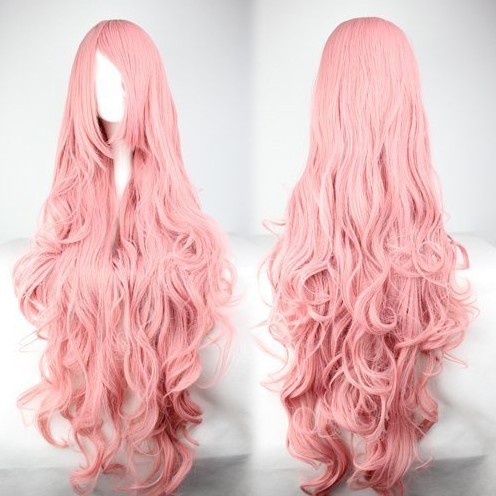 pink anime wig