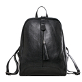 Fashion Tassel Packsack Genuine Leather Backpack Solid Color Designer Concise Top Layer Cowhide Travel Bag Daypack