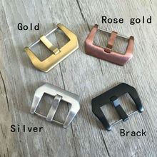 Men Clasp, 20MM / 22MM / 24MM / 26MM Silver / Black Stainless Steel Clasp, DIV Spare Buckle