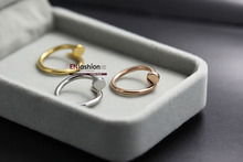 Fashion nail ring finger ring couple rings for men and women midi rings 18K rose gold