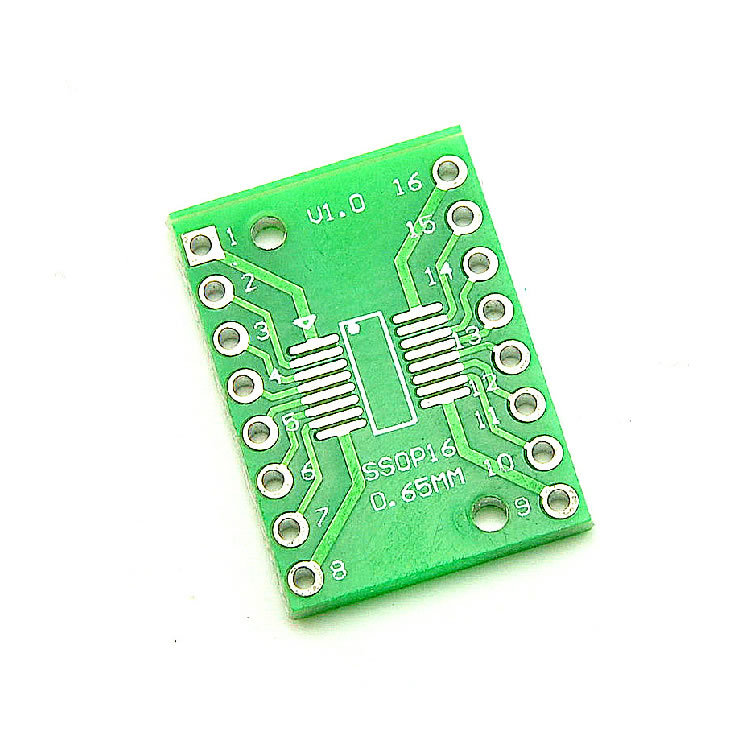 50114 Free shipping 10PCS TSSOP16 SSOP16 SOP16 to DIP16 Transfer Board DIP Pin Board Pitch Adapter
