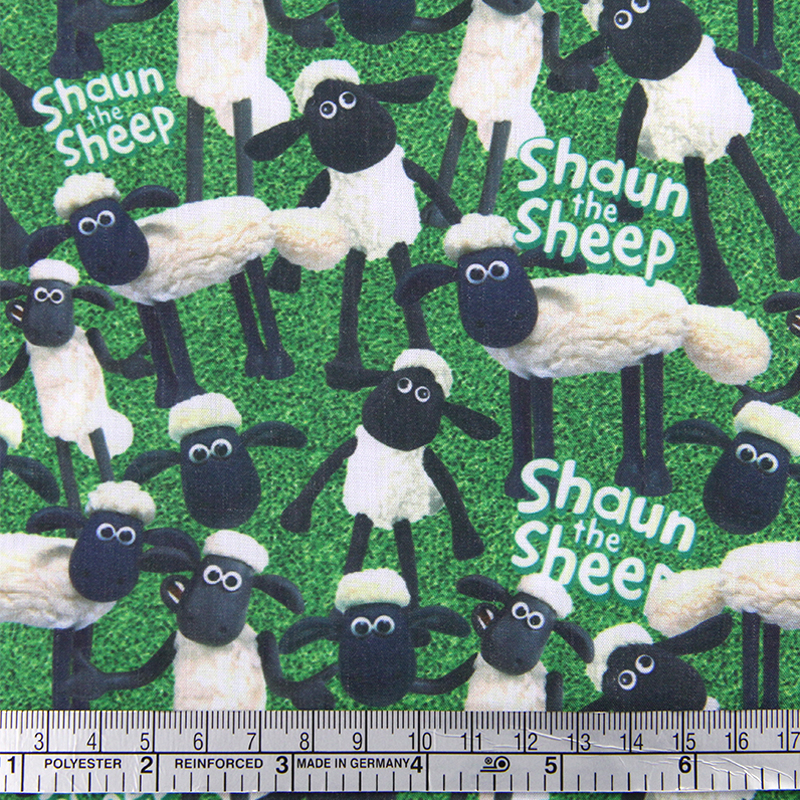 42986 50*147cm shaum the sheep cartoon series fabric patchwork printed cotton fabric for Tissue Kids Bedding home textile