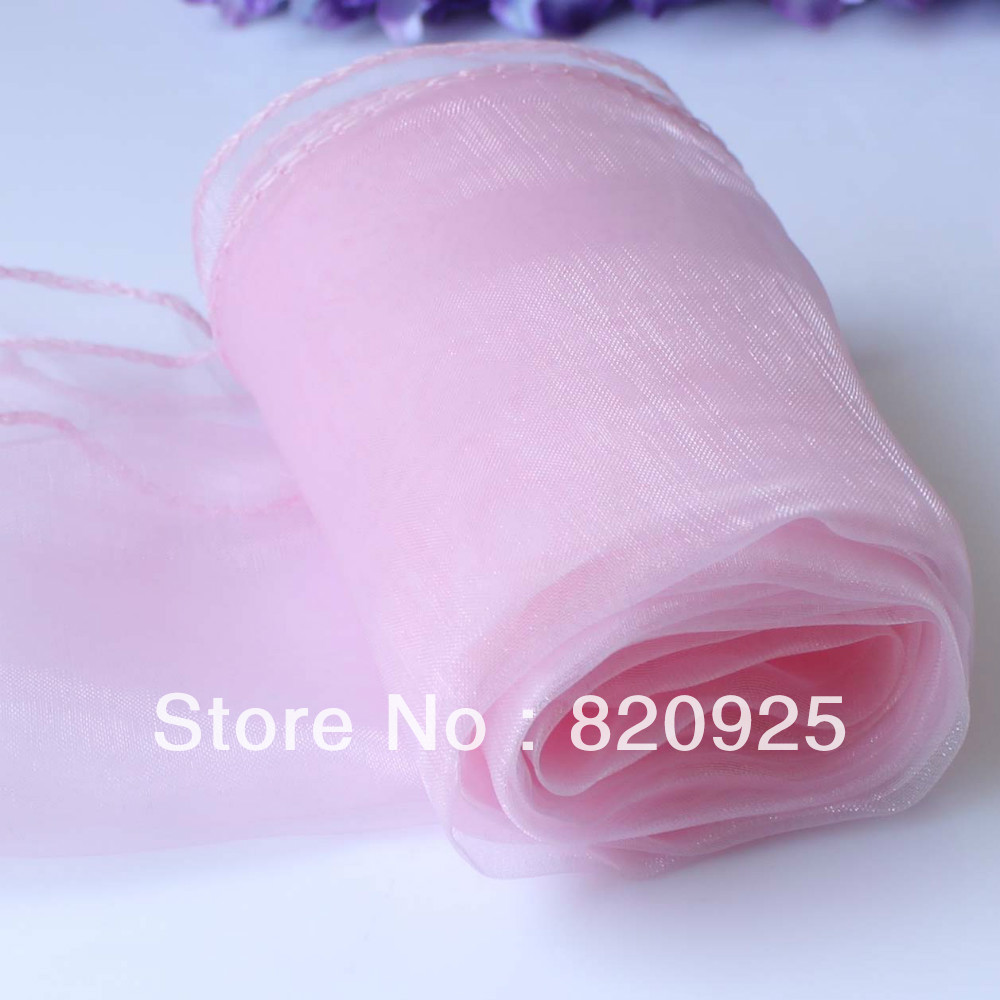 Sashes Chair Organza X 10 table Runners  Pink chair Bow runners Cover Table  For sashes and  Wedding
