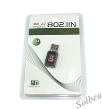 Mini 2DBI USB 2.0 Wireless 150Mbps 802.11 Lan Adapter Networking Lan Card Wireless signal receiver/transmitter+Antenna freetrack