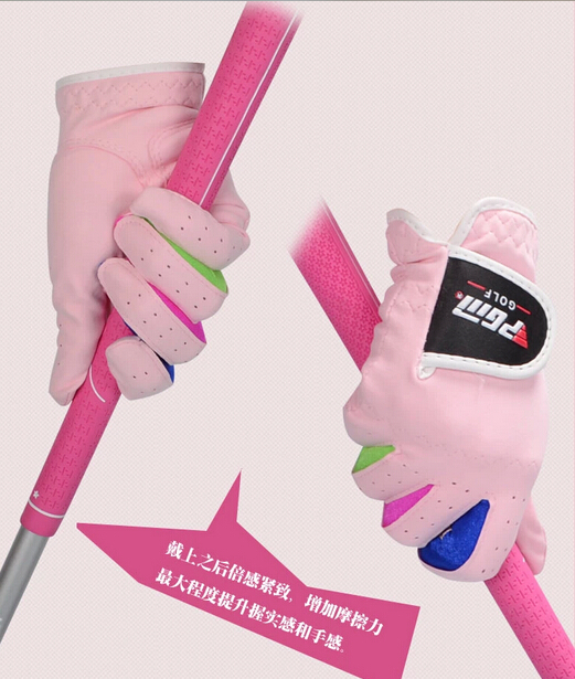 Top Quality Microfiber fabric Soft Breathable skidproof Magic Golf Gloves Sport Gloves for Children Free Shipping
