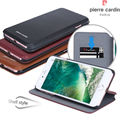 Pierre Cardin Genuine Leather Wallet Style Case Folio Flip Foldable Stand Card Slot Credit Card Cover