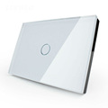Livolo AU US Standard Luxury Crystal Glass Panel Touch Switch 1 Gang 1 Way Light Switch