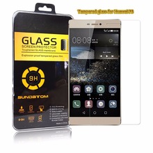 Huawei Ascend P8 tempered glass screen protector cellphone screen explosion proof with Original Sundatom retail box