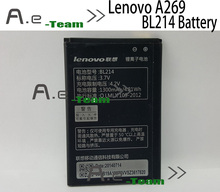 Lenovo A208t аккумулятор BL214 1300 мАч 3.7 В аккумулятор Lenovo A218t A269 A305E телефон + номера