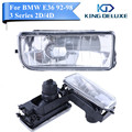 2Pcs Front Bumper Clear Glass Fog Light Foglamps Lenses For BMW E36 3 Series 318 323