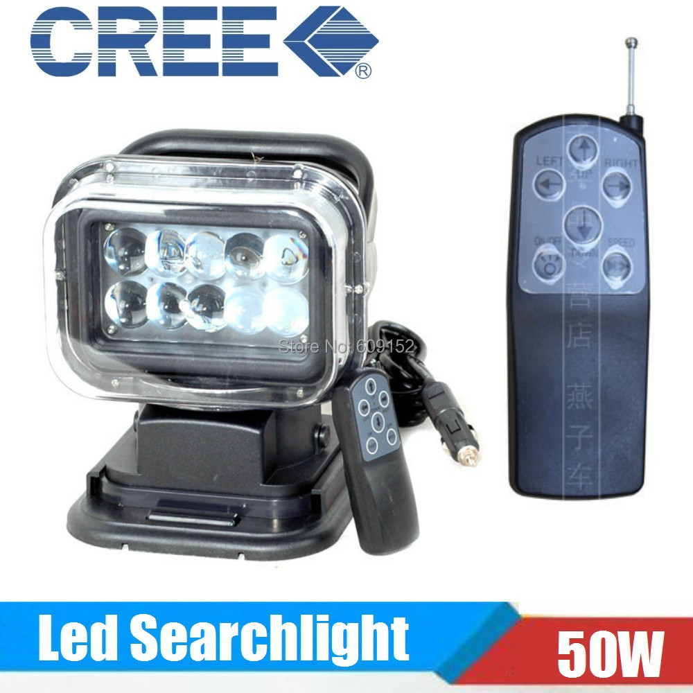 Wireless Offroad light bar Remote control 12 24v CREE 50W Led worklight