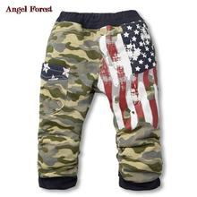 2015 new autumn boys pants clothing kids clothes girls camouflage leisure flag Terry children leisure trousers