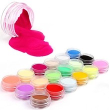18 Colors Professional Glitter Colourful Carving Pattern Acrylic Powder Nail Art Kit