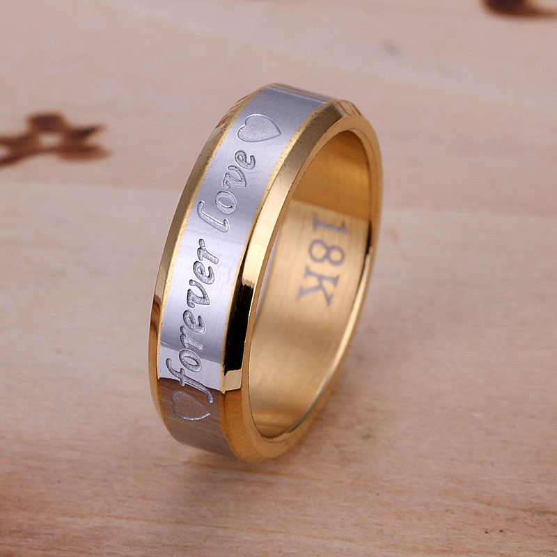 Free Shipping 925 Sterling Silver Ring Fine Fashion Forever Love Steel Ring Women Men Gift Silver