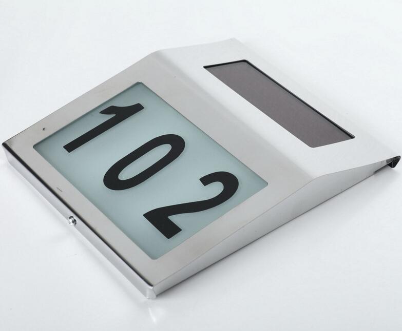 Safety Solar Doorplate Number &letters Outdoor Billboard Light Stainless Steel House Apartment Number Light-Operated Lamp Safety Solar Doorplate Number &letters Outdoor Billboard Light Stainless Steel House Apartment Number Light-Operated Lamp