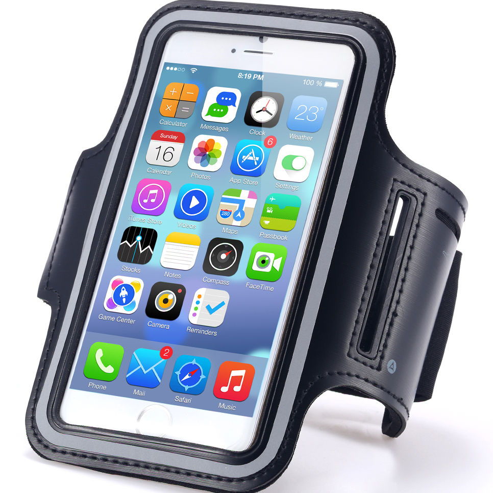 50pcs/lot Via DHL Waterproof Sports Running Armband Leather Case For iphone 6 4.7 inch Mobile Phone Holder Pounch Belt  RCD04345