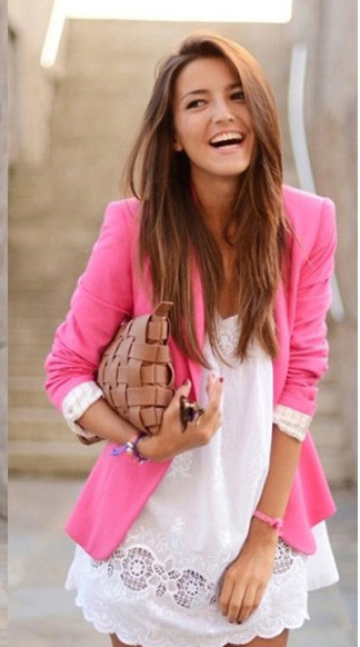 New Spring 2015 Tops ZA blazer women candy coat jacket Foldable outerwear coat jackets one button