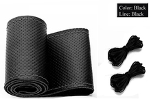 3 Sizes 3 Colors High quality Genuine Cowhide Leather Steering Wheel Cover racing steering wheel Free