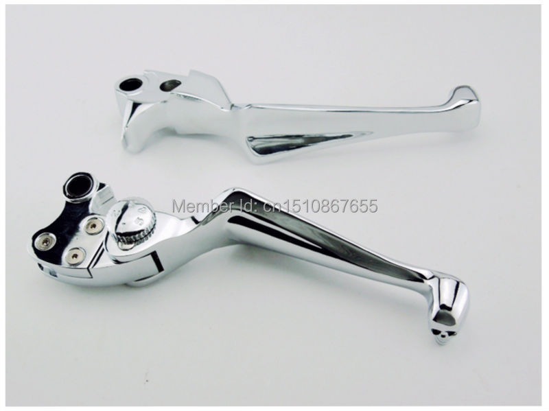 Chrome adjustable Brake Clutch Levers For Harley Davidson Dyna Super