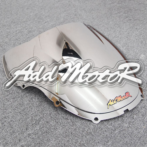 Мотоцикл иридиум серебро лобовое стекло лобовое стекло двойной пузырь для Honda CBR600F4 1999 2000 CBR600RR F4 99 00 CBR 600 1999 - 2000