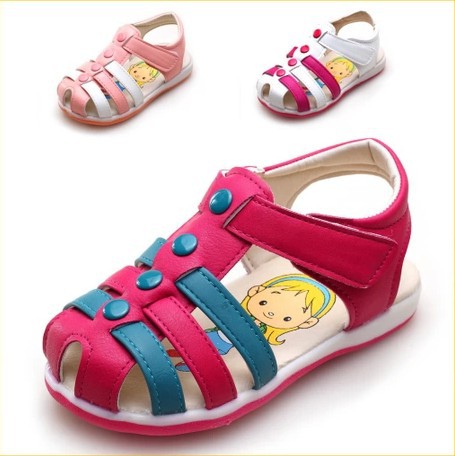 baby girls PU leather sandals baby shoes infant toddlers shoes sandals ...