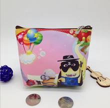 Leather Women Wallets PU Coin Purses Holder Despicable Me Minions Coins Pouch Small Bags For Kids