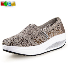 New 2015 Summer Hollow lace breathable High platform sneakers Women’s shoes Fashion zapatos Top quality 11 styles X506