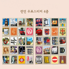 4Sheets/Pack DIY Scrapbooking Paper Vintage London Dorothy Diary Stamp Stickers Wedding Decoration Sticker H0181