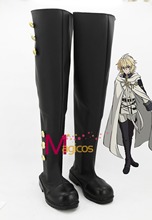 Anime Seraph of the End Mikaela Hyakuya Cosplay Shoes High Boots Custom-made