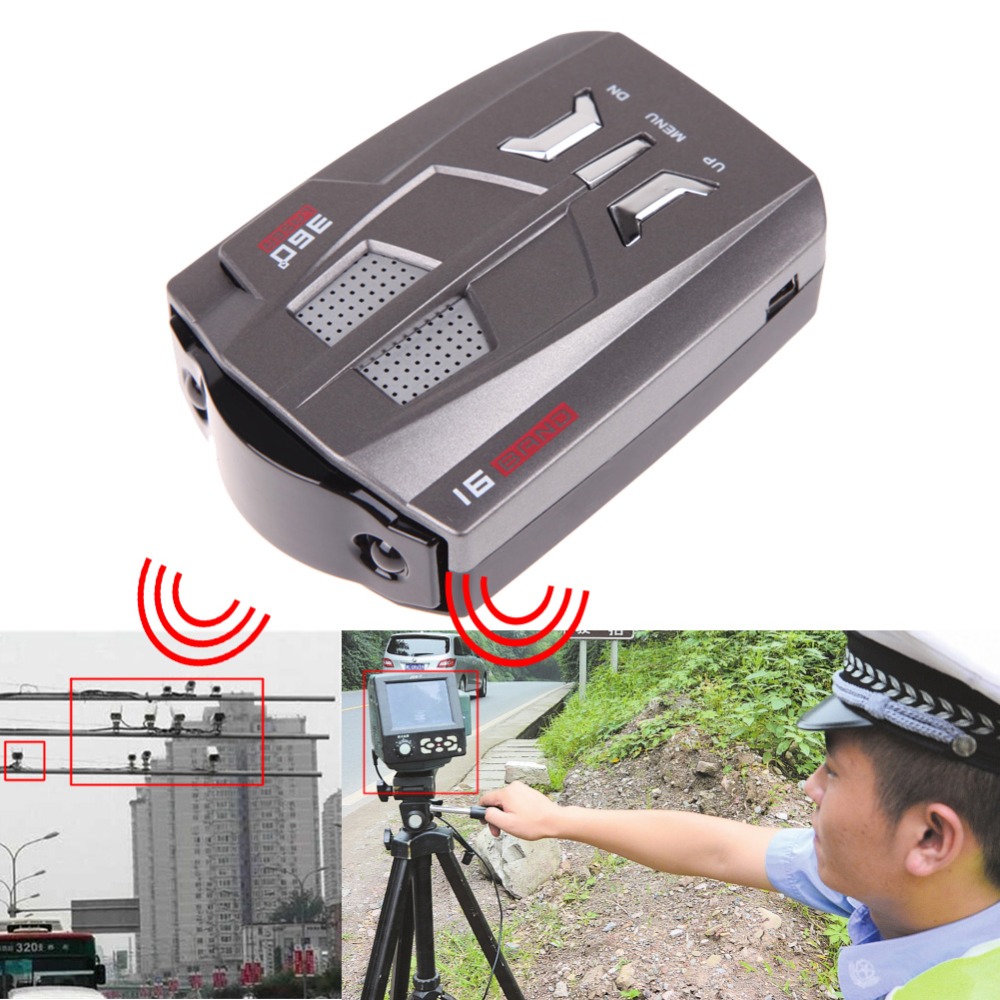 Car Anti Speed Laser Radar Detector GPS 360 Voice Alert Russian/English Voice for Car Speed Limited 16 Band Radar Detector