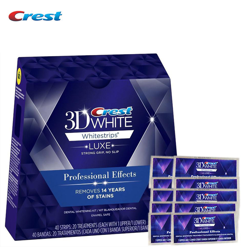 NO BOXES 10 Pouches 20stripes Crest 3D White LUXE Professional Effect oral hygiene tooth teeth whitening