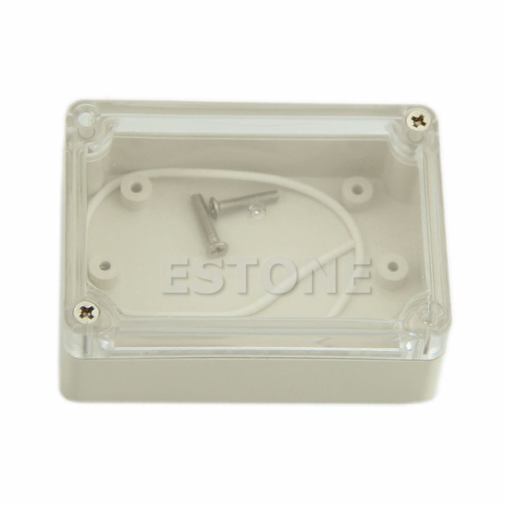 85x58x33mm Waterproof Cover Clear Plastic Electronic Project Box Enclosure CASE