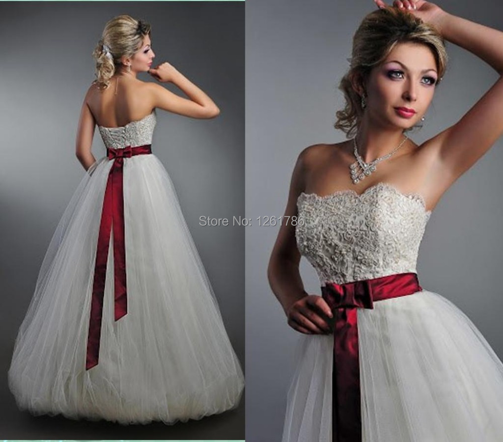 Red With Ivory Wedding Dress Fashion Dresses