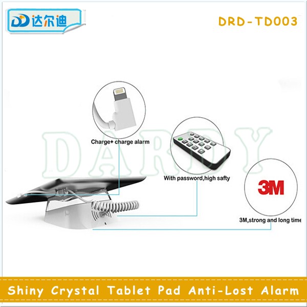 Shiny Crystal Tablet Pad Anti-Lost Alarm