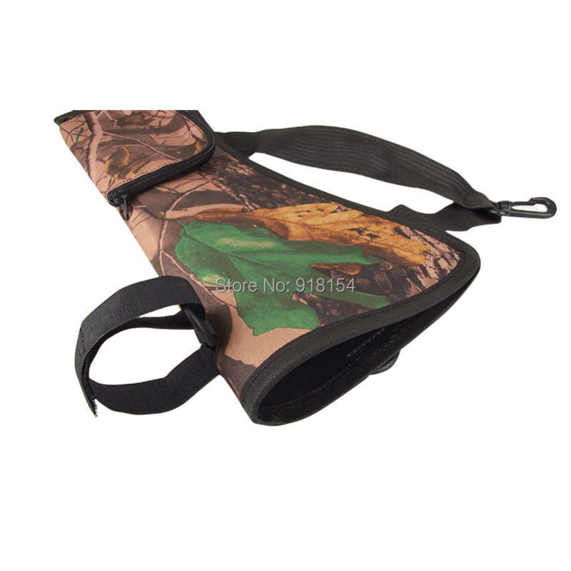 OneTigris Portable Camo Archery Arrow Quiver Holder Bow BACK SIDE QUIVER Shoulder Bag Pouch Bow Arrow