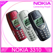 Восстановленное в исходном Nokia 3310 дешевый телефон открынный GSM 900/1800 с русским меню языки 1 год гарантии