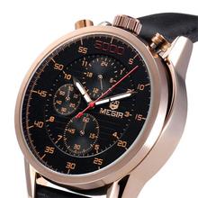 New Design Header 100 Genuine Leather Quartz Watches Water Resistant Multi Functional Small Dial Work Watches