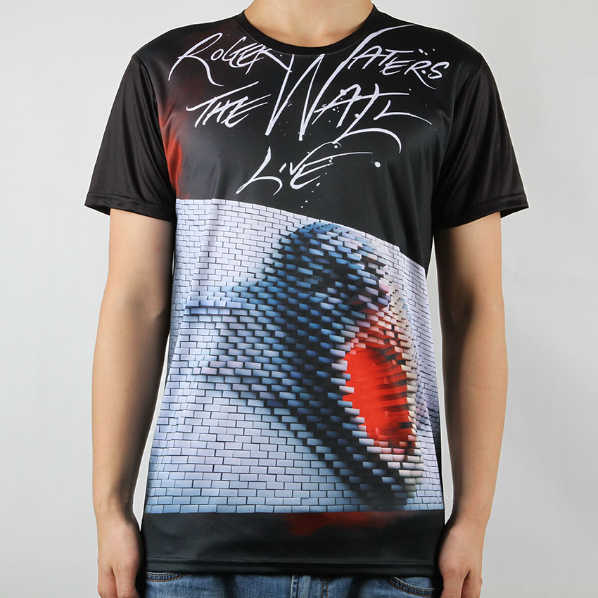 New Fashion Camisetas Men Casual T Shirts Pink Floyd the Wall Roger Waters Summer Clothing Top Tees Short Sleeve S-4XL