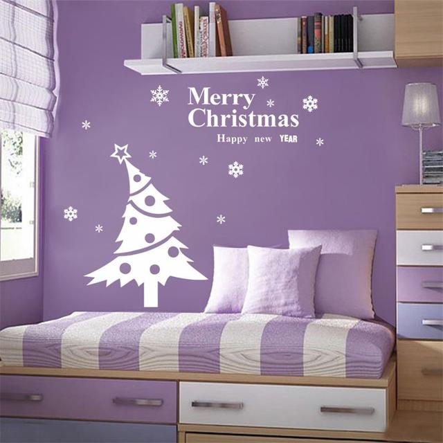 Рождеством дерево снежинка наклейки стены оформление окон xmas41 снежинка декоративные xmas41 наклейки на стены новый год