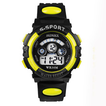 Waterproof Children Boy Digital LED Quartz Alarm Date Sports Wrist Watch Alipower
