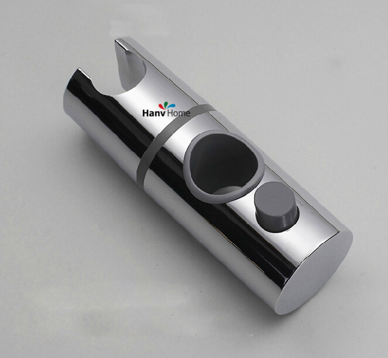ABS Chrome 19 mm Shower Head Rail Slider Holder Adjustable Riser Bracket rack Slide Bar Bathroom