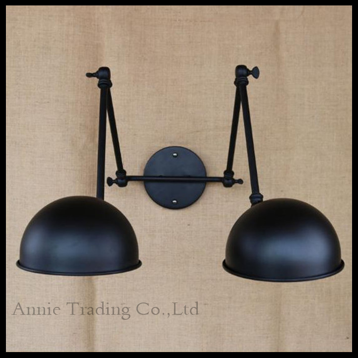 Free shipping American country industry lampshade wall lamps Vintage Industrial Wall Light Edison lamp-chimney luminaria