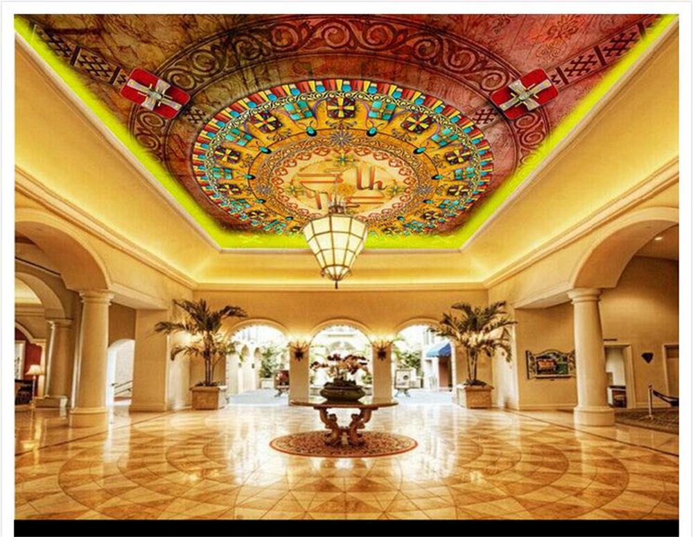 Compra murales de papel tapiz de techo online al por mayor de China