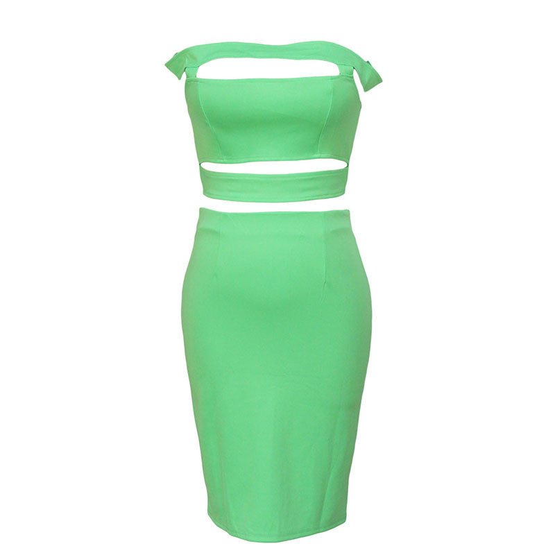 Green-Chic-Cutout-Off-Shoulder-Skirt-Set-LC22185-1-26754