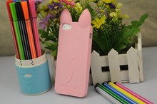 2015 3D koko cute Ear Cat soft silicone Case For Apple iPhone 4 4s phone cases