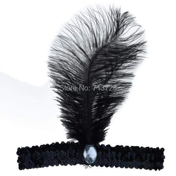 feather headband 0815b