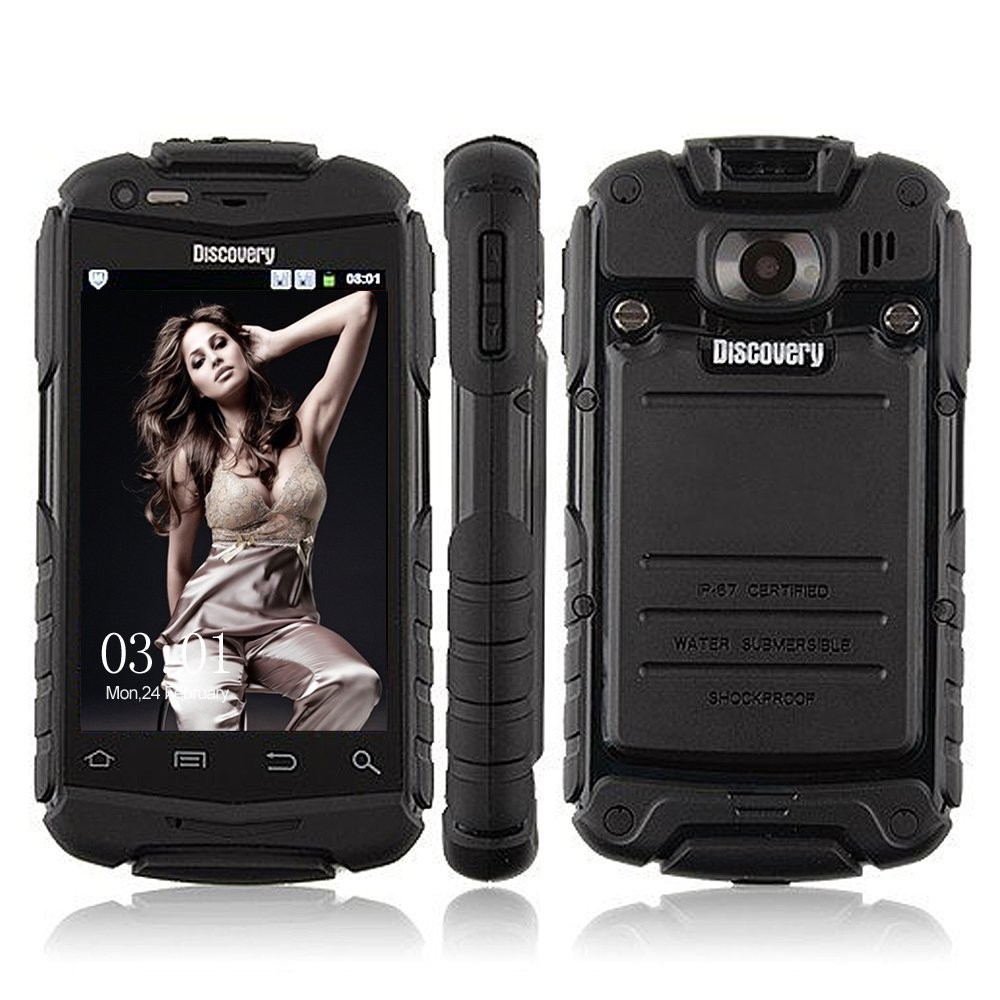 HOT sale Discovery V5 3G GPS WCDMA Android 4 2 2 Waterproof Cell Phone MTK6572 Dual