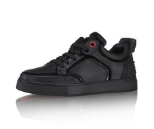 2015 new men black shoes famous brand royaums lambskin casual lace up low top Calfskin with